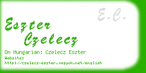 eszter czelecz business card